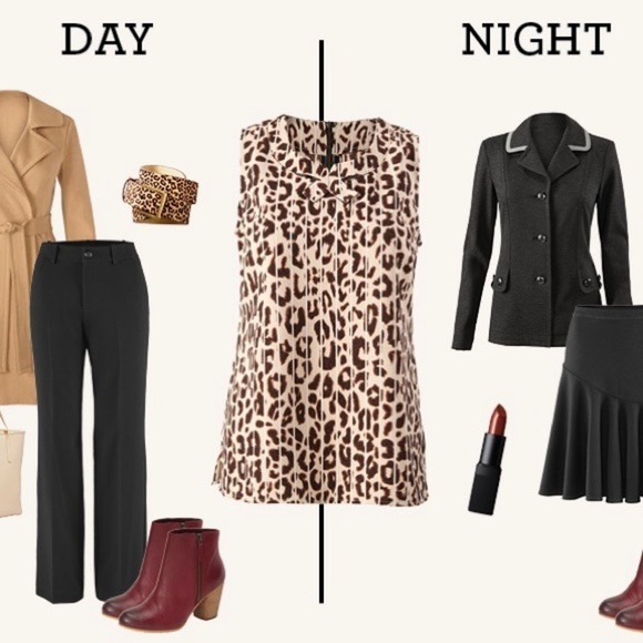 Cabi Style 3070 Ginger Leopard Print Blouse - Picture 3 of 11